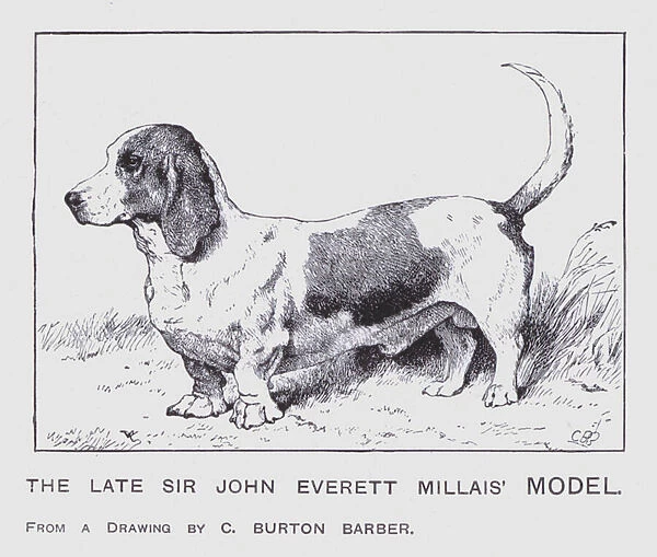 The Late Sir John Everett Millais Model (colour litho)