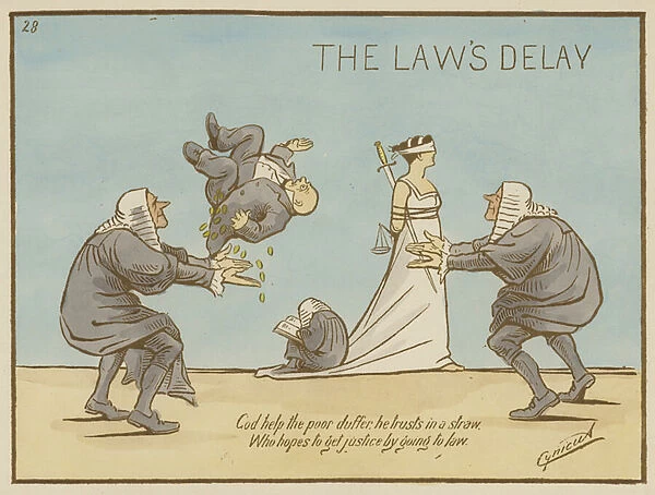 The Laws Delay (colour litho)