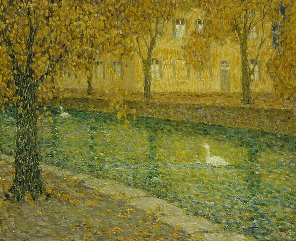 Le Canal, Annecy, 1936 (oil on canvas)