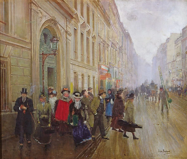 Leaving the Conservatoire, 1899 (oil on canvas)