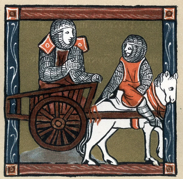 Legend Arthurienne: Lancelot du lac dans la charrette. In '