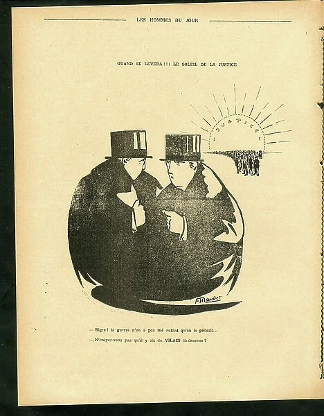 Les Hommes du jour, Satirique en N & B, 1919_5_11: War of 14 -18, Profit Profit, Pacifism - Patron / Bourgeois Illustration by Maudet