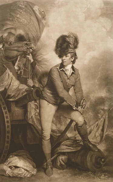 Lieutenant Colonel Banastre Tarleton, engraved by John Raphael Smith, 1782 (litho)