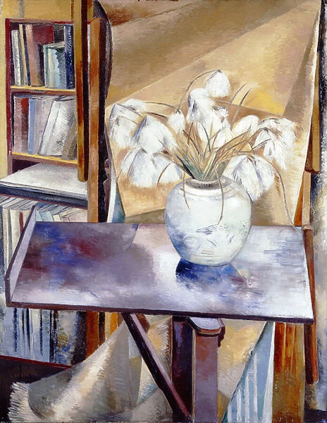 Still Life with Bog Cotton, 1927 (oil on canvas)