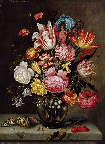 Still Life of Flowers in an Ovoid Vase
