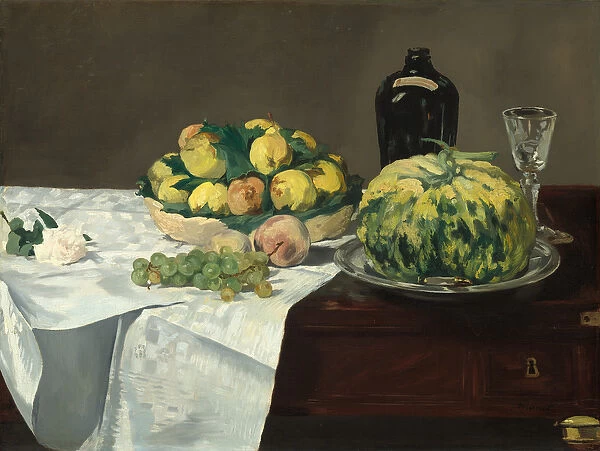 Still Life with Melon and Peaches, c. 1866 (oil on canvas)