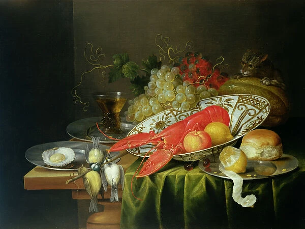 Still Life of Oysters and Lobsters