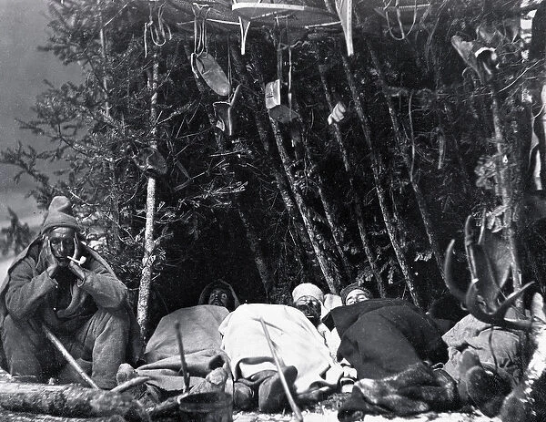 Life of the Trapper in Canada, photo by Nottman, circa 1890