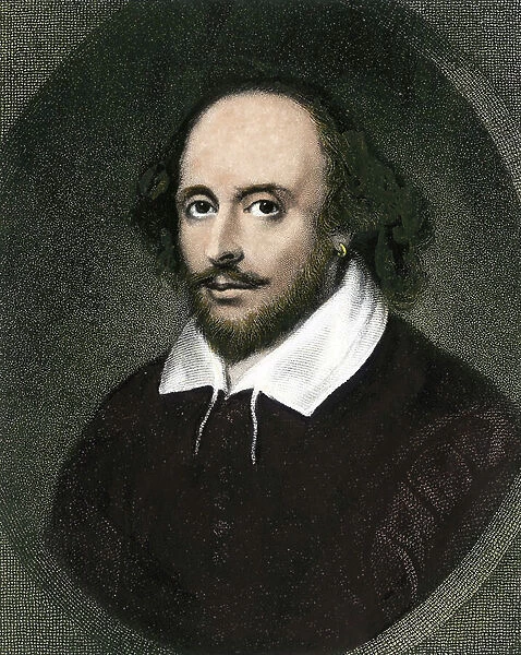 Literature: Portrait of William Shakespeare (1564-1616)