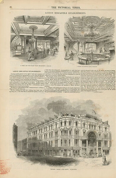 London Mercantile Establishments (engraving)