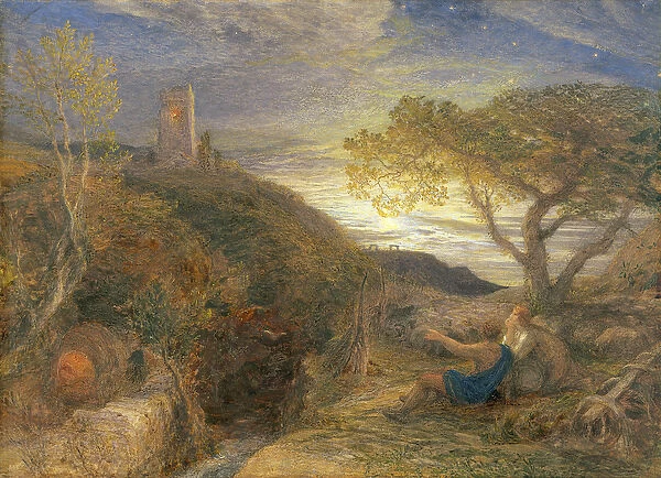 The Lonely Tower, 1868 (w  /  c & bodycolour and gum arabic on London board)