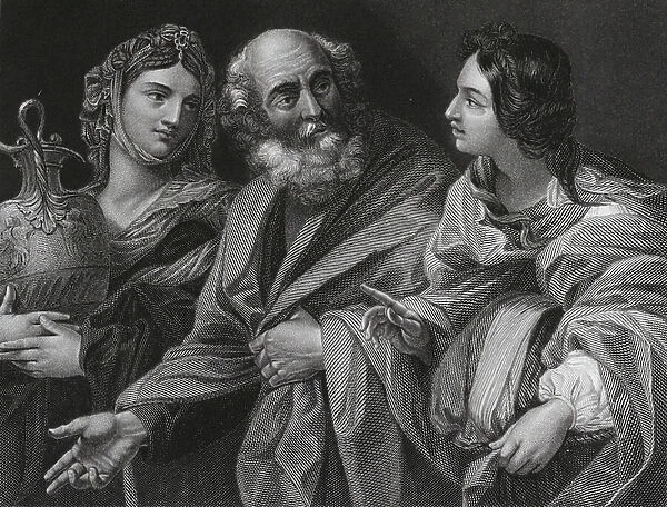 Lot and his Daughters (engraving)