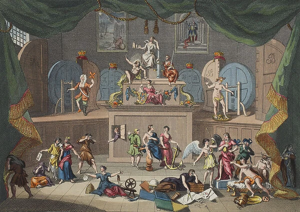The Lottery, illustration from Hogarth Restored: The Whole Works of the celebrated