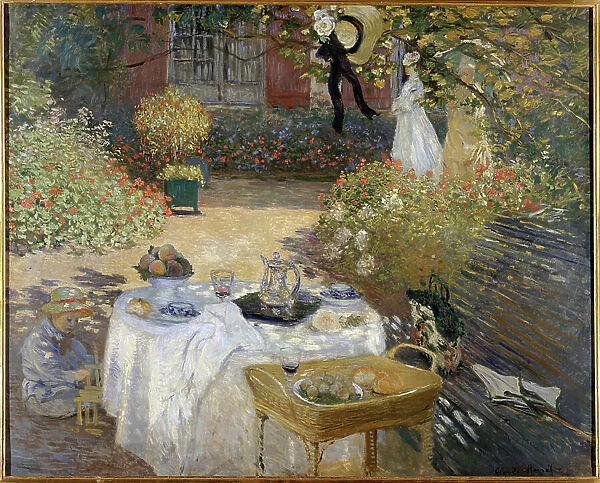 The Luncheon, Monet's Garden at Argenteuil, 1873 (Decorative panel)