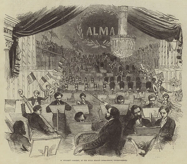 M Julliens Concert, at the Royal Italian Opera-House, Covent-Garden (engraving)
