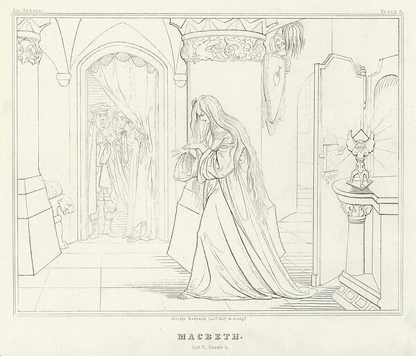 Macbeth, Act V, Scene 1 (engraving)