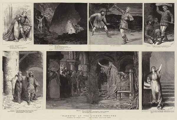 'Macbeth'at the Lyceum Theatre (engraving)