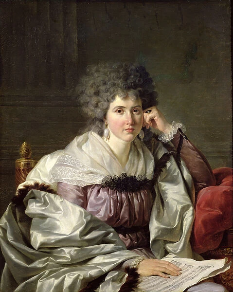 Madame Nicaise Perrin, nee Catherine Deleuze (oil on canvas)
