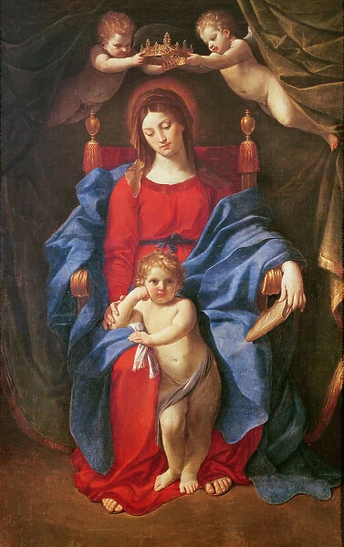 The Madonna of the Chair or Madonna della Seggiola, 1624 (oil on canvas)