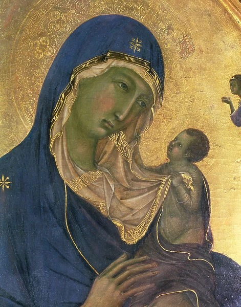 Madonna and Child with SS. Dominic and Aurea, detail of the Madonna and Child, c