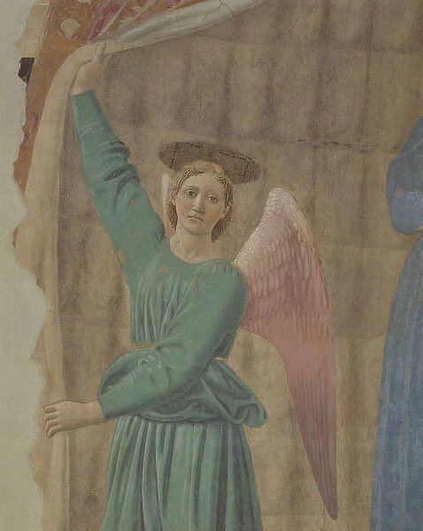 The Madonna del Parto, c. 1450-70 (fresco) (detail) (post restoration) (see also 75561