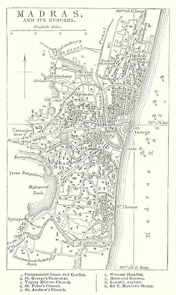Madras and its Suburbs (engraving)