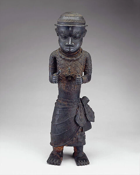 Male Figure: Court Official, 16th-17th century (brass)