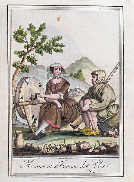 A Man and Woman from the Vosges, from the Encyclopedie des Voyages