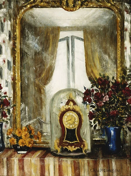 Mantelpiece, France, (oil on canvas)