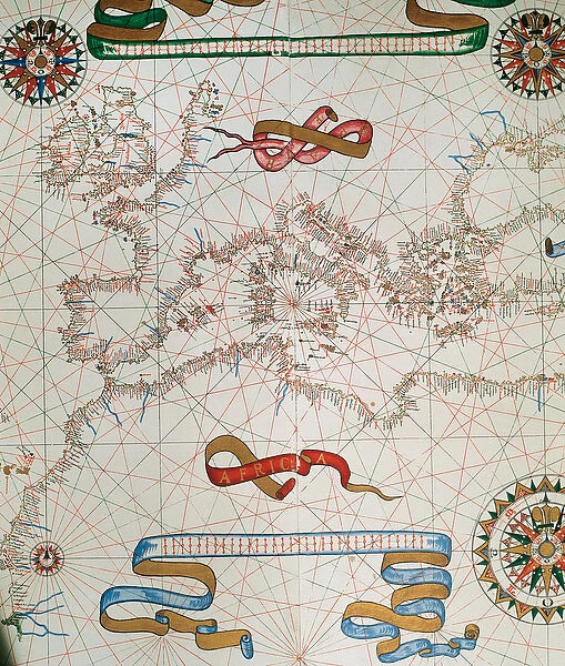 Map of Europe and coasts of the North of Africa, 1587