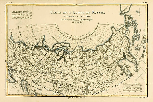 Map of the Russian Empire, in Europe and Asia, from Atlas de Toutes les Parties