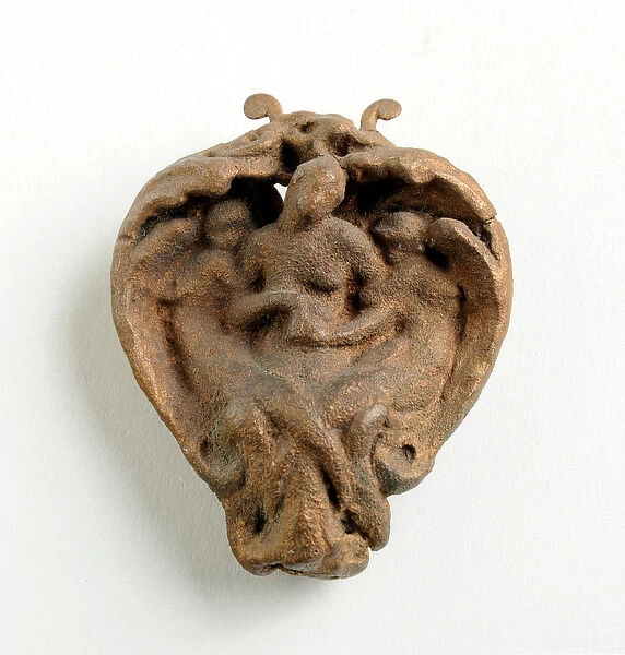 Maquette for a Pendant with the Dead Christ Sustained by Two Angels (bronzed plaster)