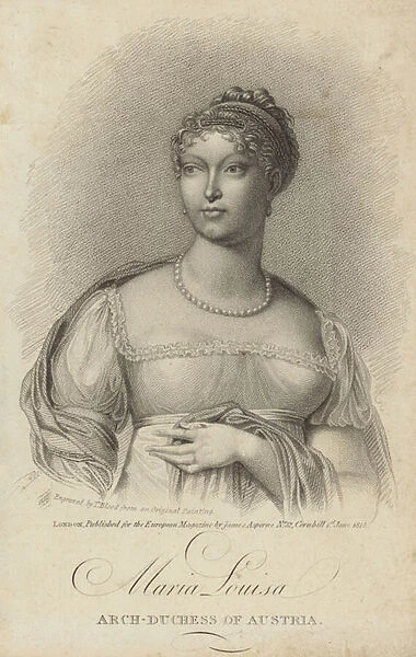 Maria-Louisa, Archduchess of Austria (engraving)
