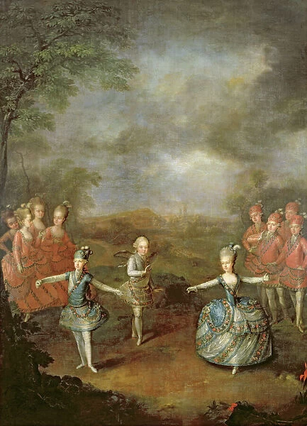 Marie Antoinette and her sisters in Il Trionfo dell Amore, performed