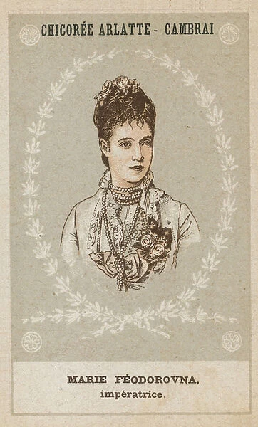 Marie Feodorovna, imperatrice (colour litho)