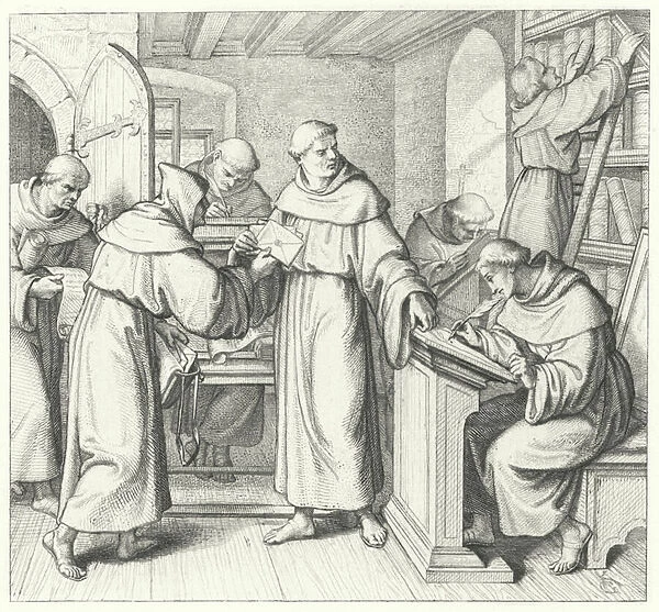 Martin Luther, Vicar of Saxony and Thuringia (engraving)