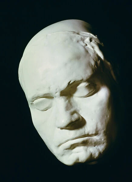 Mask of Beethoven (1770-1827), taken from life at the age of 42, 1812 (plaster)