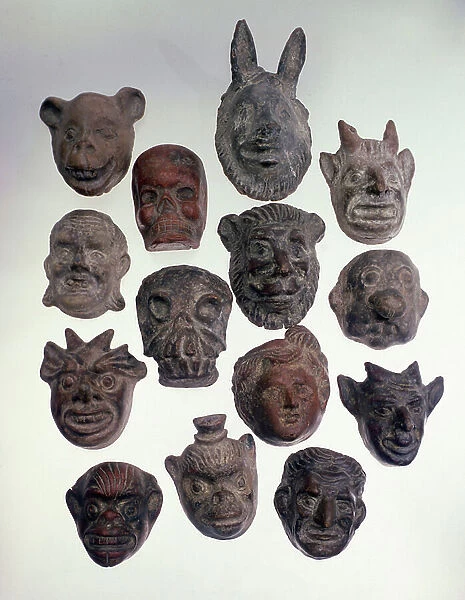 Mask Molds, 1930s (earthenware)
