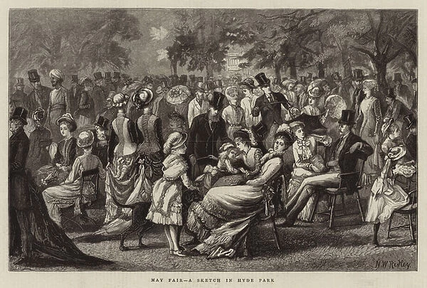 May Fair, a Sketch in Hyde Park (engraving)