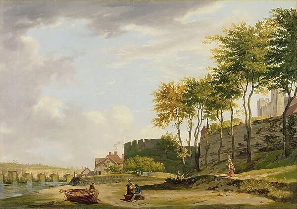 The Medway at Rochester, 1776 (oil on canvas)