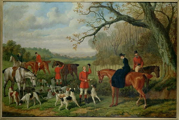 The Meet, 1881 (oil on canvas)