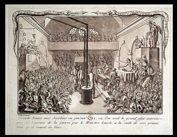 Meeting of the Jacobin Club, January 1792 (engraving)