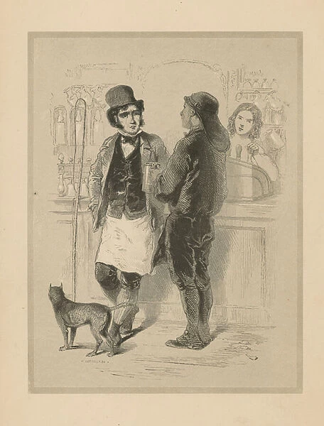 Two Men In A Pub (engraving)