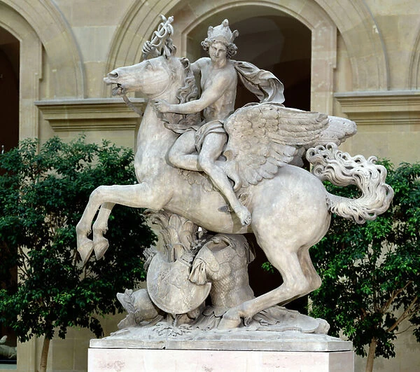 Mercury riding Pegasus, known as the Horse of Marly, 1701-02 (marble)