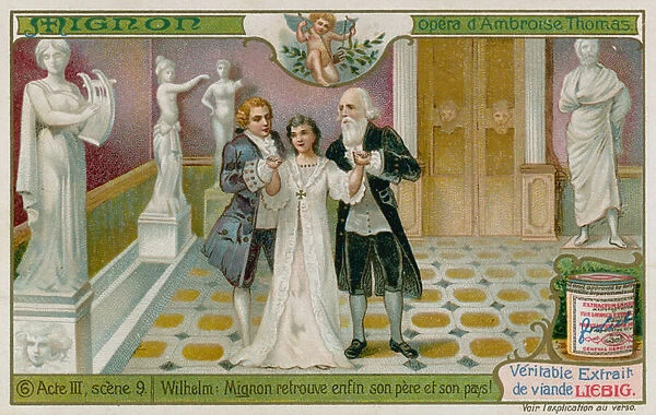 Mignon, Lothario and Wilhelm (chromolitho)
