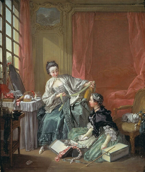 The Milliner, 1746 (oil on canvas)