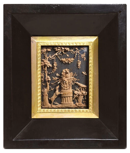 Miniature lime wood picture, c. 1780 (lime wood)