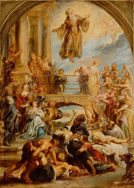 The Miracles of Saint Francis of Paola, c. 1627-8 (oil on panel)