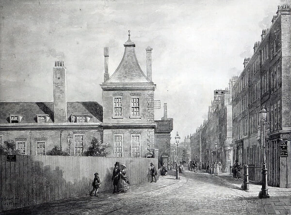 Montague House, Bloomsbury, London 1845-49 (w  /  c on paper)