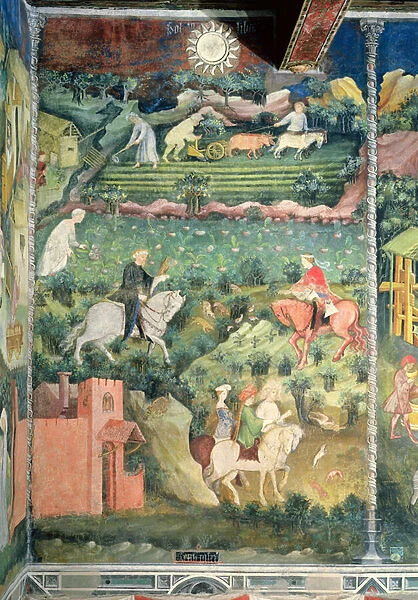 The Month of September, c. 1400 (fresco)